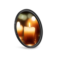 JJC 58mm Black Diffusion 1/4 Filter Mist Cinematic Effect Filter for Canon EF-S 18-55mm f3.5-5.6, Ni