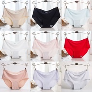 Ready Stock🇲🇾Women Ice Silk Panties Seamless Underwear M-XXL