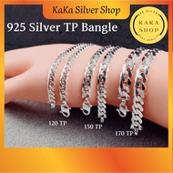 Original 925 Silver TP Bracelet Bangle For Men and Women | Gelang Tangan TP Bangle Lelaki dan Perempuan Perak 925