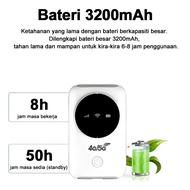 NDUP Mifi 5G 4G Modem WiFi Hotspot Portable, Bateri 2100mAh, Sokong Semua Telco Simkad Data Tanpa Ha
