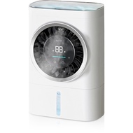 EDON Portable Misting Fan, Dual Tank Cooling Fan USB Rechargeable Atomizer, Handheld Water Spray Fan