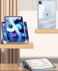 全新益博思新iPad套, 2022版 第10代 (10.9吋), 720°旋轉, 磁吸拆分帶筆槽, 銀河灰, $45