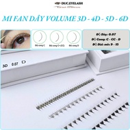 Eyelash Fan Volume Wire Cut 3D - 4D - 5D - 6D Mix size, Artificial Eyelashes, Eyelash extension tool