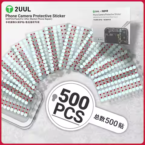 2UUL DA31 Phone Camera Protective Sticker 500PCS/Pack for Phones Repair Camera Dustproof & Scratchpr