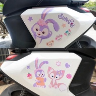 Lingna Belle Car Sticker Electric Calf Battery Motorcycle Star Delu Block Scratches Cute Cartoon Dec