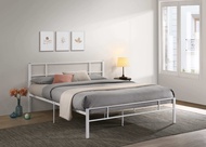 Katil Queen/Queen Bed Frame/Metal Bed/Katil Besi/Katil Putih/White Bed/Bed Frame/Gina