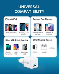 Ready Stok Anker Powerport Iii Nano Wall Charger Iphone 15 20W Pd