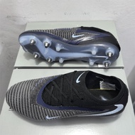 Phantom 6 Elite GX Ⅲ 2025 New Elite SG "Haaland" Grey-Black Knitted Soccer Shoes Anti-slip and Wear-