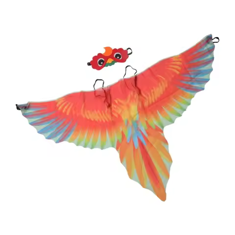 68UA Birds Costume Wings Parrot Wings Costume Props Birds Dress Up Wings Kids Gift