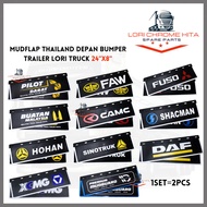 Mudflap Thailand Getah Bumper Depan Trailer Lori Truck FUSO HOHAN XCMG HOHAN FAW DAF SHACMAN Kelsa M