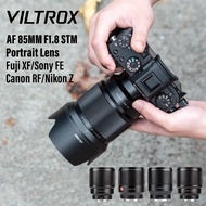 Viltrox เลนส์ Fujifilm Fuji ฝาปิดเลนส์ + ฮู๊ด F1.8 85มม. เลนส์แคนอน A6000โซนี่ฟูลเฟรมเลนส์สำหรับ Sony โซนี่ A7 Iii นิคอนเลนส์กล้อง Z5