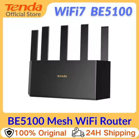 Tenda Router BE6L Dual-Core Wifi7 BE5100 5011Mbps 2.5G Ethernet Port Dual Frequency 2.4/5GHz 5Indepe