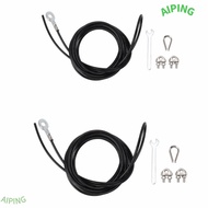 NG1ZX 5pcs Pulley Cable, Steel Core Black Coated Fitness Cable, Coated Adjustable Length 5m / 16.4ft