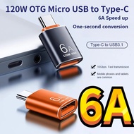 PRO777 LUCLELI] USB 6A USB A to TYPE C Female Quick Charge OTG Type-C to USB Male converter Adapter
