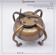 Bel Andong Kuningan warna Antik Vintage - Lonceng Dokar - Bel Sepeda Ontel  - MK Aluminium - B134
