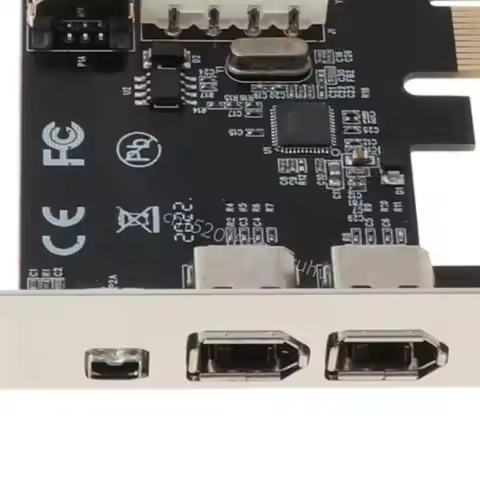 PCIe 3 Ports 1394A Firewire Expansion Card, PCI E (1X) to External IEEE 1394 Q81E