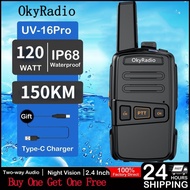 [2 Units] HT Handy Talky OkyRadio N3 Radio 5W 128CH UHFVHF FM 2 Way