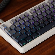 130 Keys Gradient Light Side Transmission Keycaps PBT Double-shot Cherry Profile Keycap