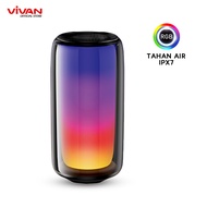 VIVAN Speaker VS60 | Bluetooth 5.3 | Waterproof IPX7 | RGB Light | Tws Connect - Garansi 1 Tahun