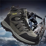 Mens Hiking Shoes Ankle High Waterproof Hiking Boots Outdoor Lightweight Shoes Backpacking Trekking