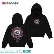 Hoodie Anak Usia 9-12 Tahun Hitam Distro Katun Fleece Original Pull Over Hoodies BHS SIZE M-3XL 120-