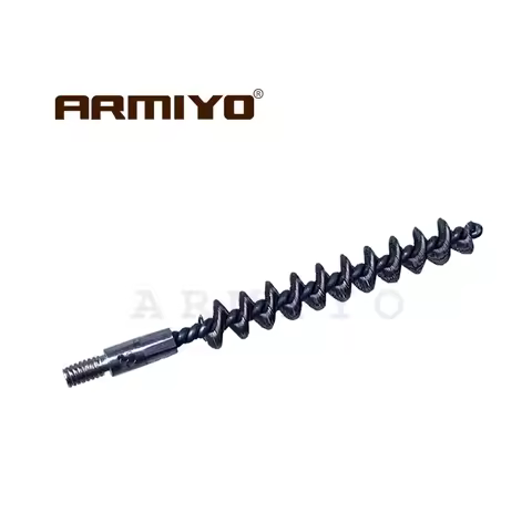 Armiyo .22Cal 7.62mm 9mm 10mm 12GA Gun Bore Cleaning Equipment 22lr Barrel Steel Brush Thread 8-32 5