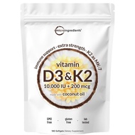 Direct sales of Vitamin d3+k2 300 Softgels Dietary Supplement Vitamin D3 K2 Supplement Softgel Halal
