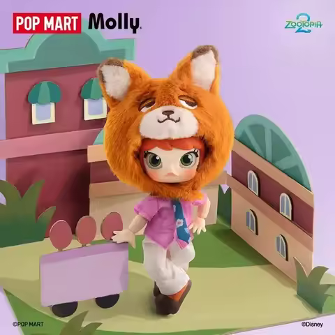 POP MART MOLLY ZOOTOPIA 2 Series 1/12 Mystery Box Genuine Blind BoxDolls Guess Toys Bag Ornament Fig