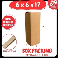 Box 6x6x17 Cardboard/ 6x6x17 A1 Cardboard Packing Box 6x6x17 Box Bottle cardboard/