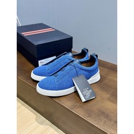 ZEGNA 2025 Spring Autumn New Style Elastic Band Casual Men's Sports Shoes