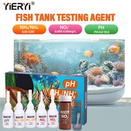 Yieryi 3-In-1สำหรับตู้ปลาชุดทดสอบน้ำ | PHแอมโมเนีย (NH3/NH4)ไนไตรท์ (NO2) สำหรับการทดสอบสดและน้ำเค็ม