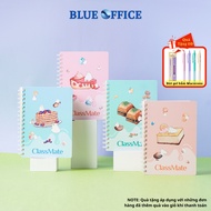 XO Classmate Horizontal Spring Book Size A5B5, 200 Pages, 100GSM Paper, Lovely Cake Print Cover Notebook-20-004