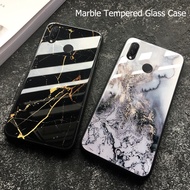VIVO V17 pro V15 V15pro Y91 Y91i Y95 V11 pro V11i V7 Y75 Y71 Y15 Y2 Y7 Y11 Tempered Glass Case Marbl