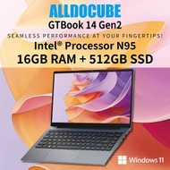 酷比魔方 - GTBook 14″ Gen2 _ 1920×1080, Intel N95 4C 4T, 16GB RAM + 512GB SSD