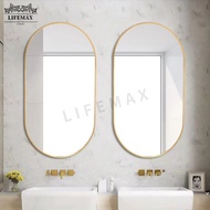 Bathroom Mirror Oval bathroom bathroom wall hanging cosmetic mirror bathroom mirror wall decorative 