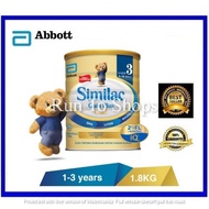 Clearance Stock Abbott Similac Gain Plus Gold Step 3 Langkah 3 1-3 Tahun 1.8kg Milk Powder Gain Kid Step 4 1.8kg