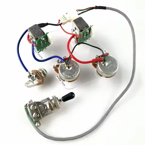 1 Set LP SG Electric Guitar Pickup Wiring Harness Push Pull Switch Potentiometers For Epiphone No we
