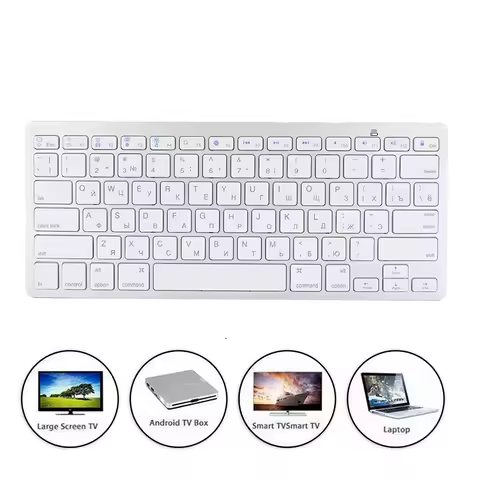 78 Key Keyboard Multi Functional Ultra Thin Russian Wireless Bluetooth Keyboard For Apple WindowS An
