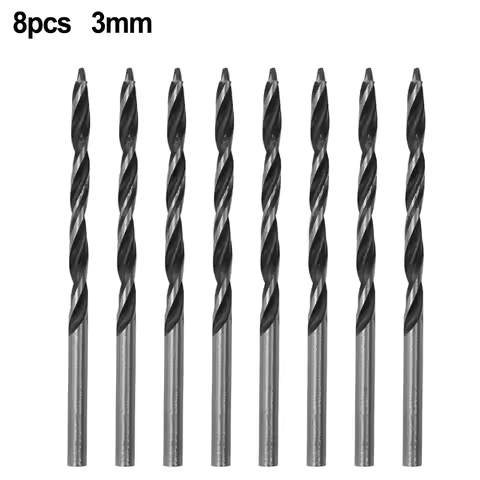8Pcs 3MM Wood Drill Bit Set For Woodworking Spiral Drill Bit High Carbon Steel Wood Plank Hole Speci