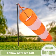 hengyu-sg Mumusuki Airport Windsock  Rip Stop Nylon Outdoor Wind Measurement Sock Bag with Reflectiv