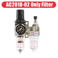 AC2010-02 1/4" BSP Manual Pneumatic Air Pressure Filter Regulator Compressor Oil Water Separator