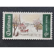 USA 1969 Winter In Maine, Norway 6c Single Issue - 1pc Used Stamp / Setem