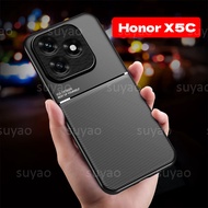 For Honor X5C Plus X5CPlus 2025 Phone Case Car Magnetic Soft Silicone Casing HonorX5C HonorX5CPlus M