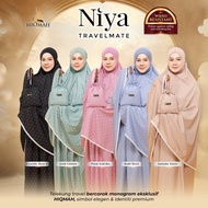 [Niya Travelmate] Telekung Travel bercorak Monogram Eksklusif Hiqmah, Simbol Elegant & Identiti Prem
