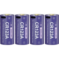 CR123A 3v Lithium Battery CR123 Battery USB Type-c 2800mwh 3Volt Rechargeable Batteries Compatible f