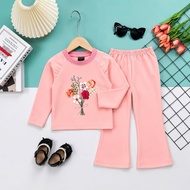 TAFA LIMITED PEACH BOTCUT GIRL PJAMAS