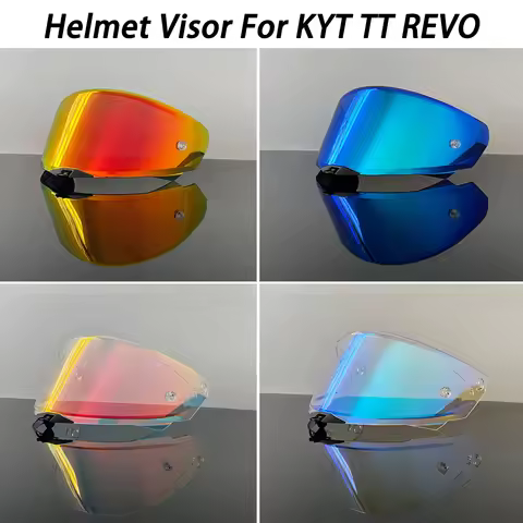 Motorcycle Helmet Visor Clear Red Smoke For KYT TT REVO Helmet Shield Lens