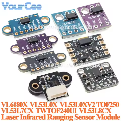 5pcs/1pc Laser Ranging Sensor Module VL6180X VL53L0X VL53L8CX VL53L7CX VL53L3CX TOF250 TWTOF240UI TO