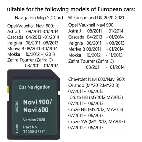 GPS SD Card For Opel Chevrolet Navi 900/600 Navigation SD Card All Europe and UK Navigation Maps