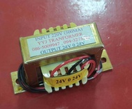 หม้อแปลงไฟฟ้า INPUT 220V OUTPUT 24V 0 24V (500MA)